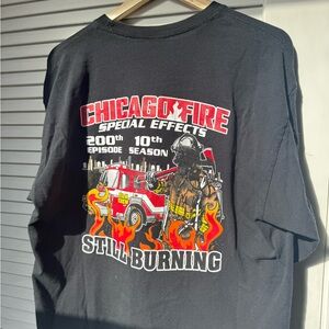 Gildan Black Chicago Fire Graphic Tee
